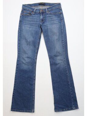 Vtg Y2K Levis 524 Womens 9 Long Babydoll Too Superlow Flared Denim Jeans Stretch